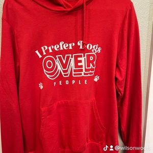 Customizable Hoodie - I prefer dogs over people